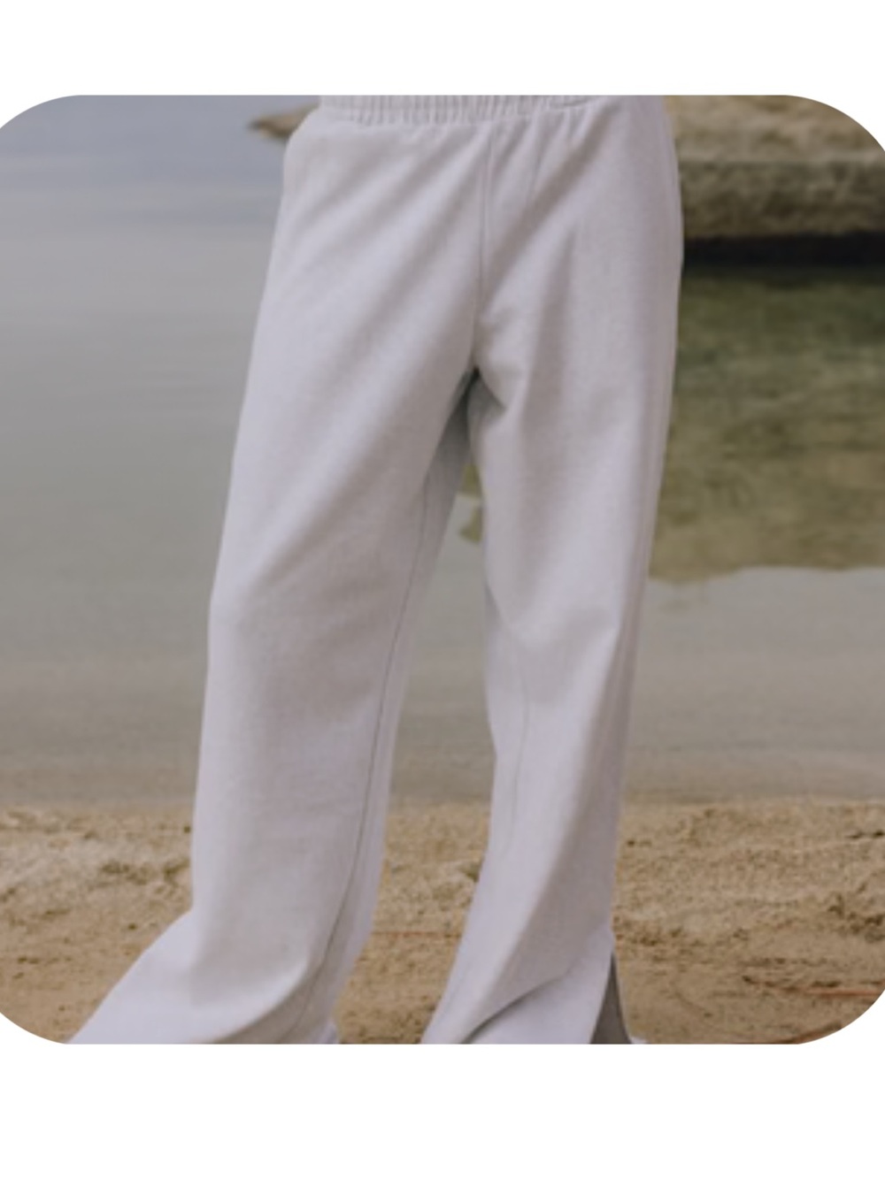 Daily Drills Wide-Leg Sweatpants in Heather Grey